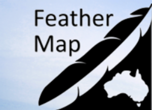 Logo of The Feather Map of Australia project